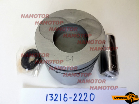 Поршень ДВС HINO W04D, W06D, 13216-2220. 13216-1460. 13211-1740. 13211-2390 (ФК-51.3мм) ALFIN- 